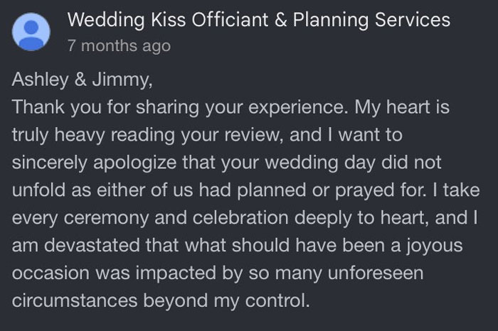 Bride Sues Her Wedding Planner After She Turned The Special Moment Into A &ldquo;Day From Hell&rdquo;