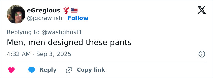 Customer Hilariously Calls Out Target Pants After Noticing Awkward Detail: “Men Designed These” Customer Hilariously Calls Out Target Pants After Noticing Awkward Detail: “Men Designed These”