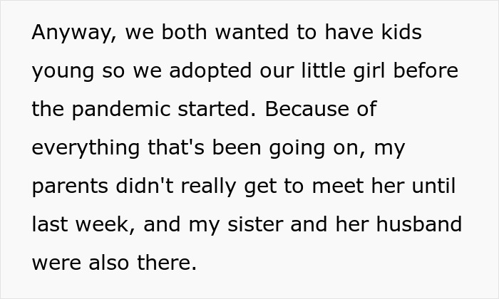 Guy Lies To Entire Family About Why He And Wife Adopted, Sister Completely Loses It