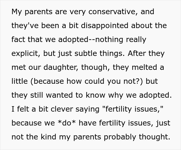 Guy Lies To Entire Family About Why He And Wife Adopted, Sister Completely Loses It