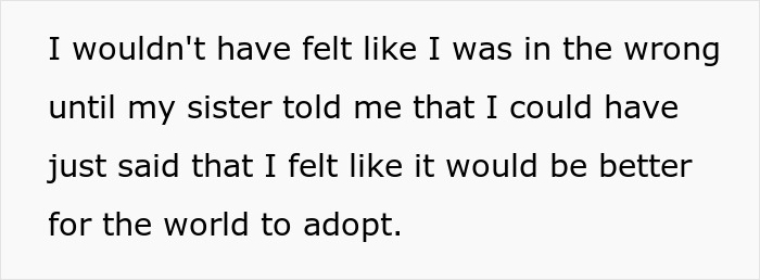 Guy Lies To Entire Family About Why He And Wife Adopted, Sister Completely Loses It