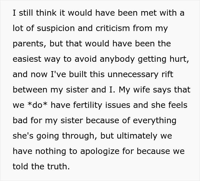 Guy Lies To Entire Family About Why He And Wife Adopted, Sister Completely Loses It