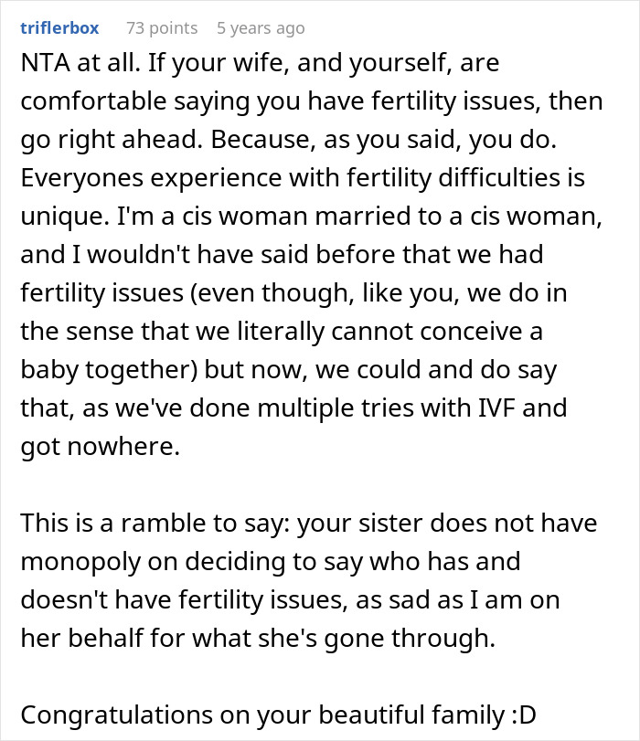 Guy Lies To Entire Family About Why He And Wife Adopted, Sister Completely Loses It