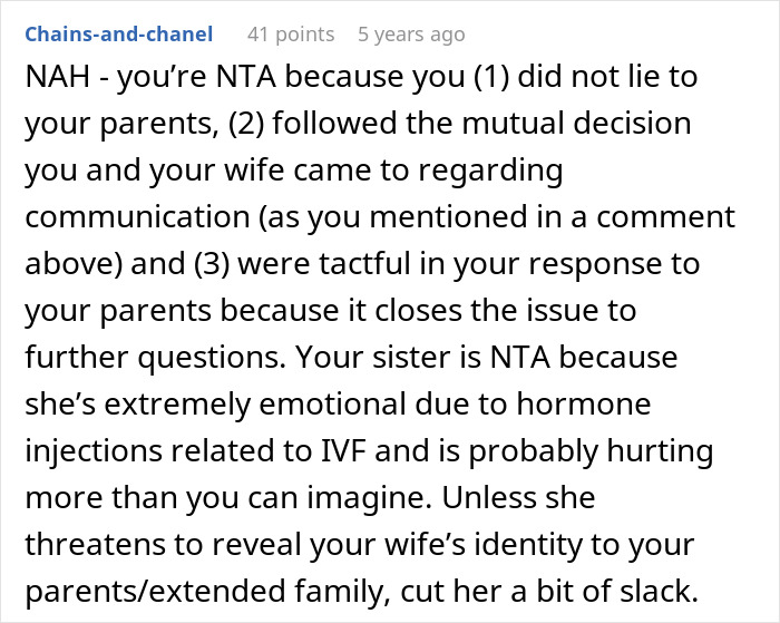 Guy Lies To Entire Family About Why He And Wife Adopted, Sister Completely Loses It