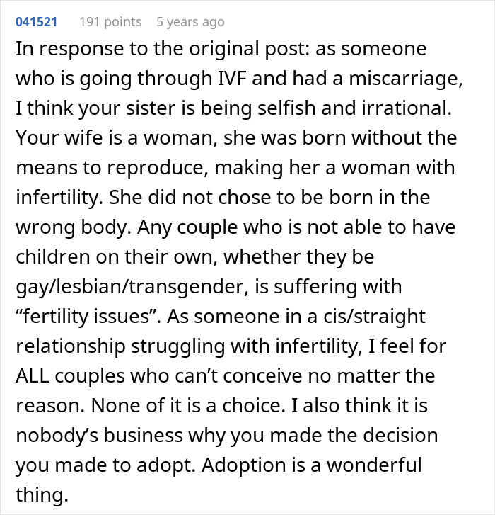 Guy Lies To Entire Family About Why He And Wife Adopted, Sister Completely Loses It