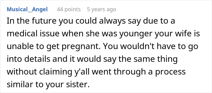 Guy Lies To Entire Family About Why He And Wife Adopted, Sister Completely Loses It