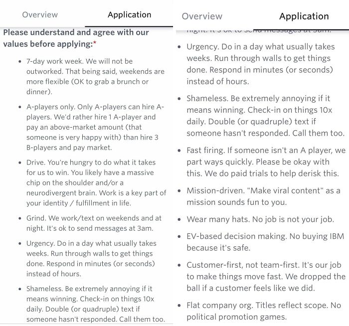 &ldquo;7-Day Work Week. We Will Not Be Outworked&rdquo;: 89 Unhinged Posts Straight Out Of Job-Hunting Hell (New Pics)
