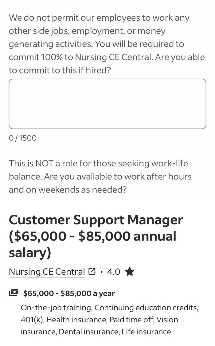 &ldquo;7-Day Work Week. We Will Not Be Outworked&rdquo;: 89 Unhinged Posts Straight Out Of Job-Hunting Hell (New Pics)