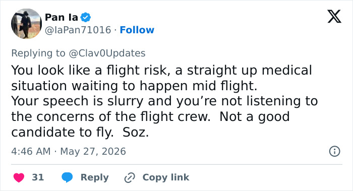 Looksmaxxer Androgenic Fights Flight Attendant And Gets Kicked Off Plane Shortly After Getting Plastic Surgery Looksmaxxer Androgenic Fights Flight Attendant And Gets Kicked Off Plane Shortly After Getting Plastic Surgery