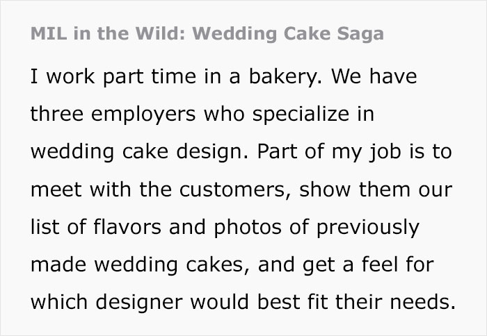 The Cake Order Becomes A Wake-Up Call For The Bride, Cancels The Wedding