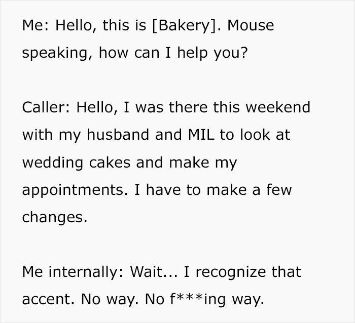 The Cake Order Becomes A Wake-Up Call For The Bride, Cancels The Wedding