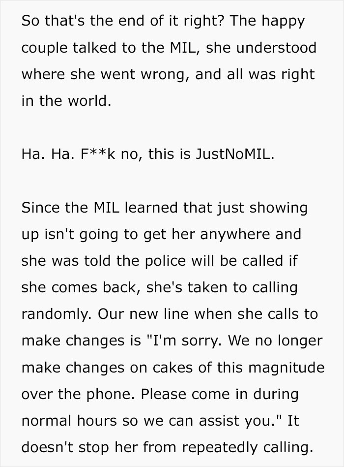 The Cake Order Becomes A Wake-Up Call For The Bride, Cancels The Wedding
