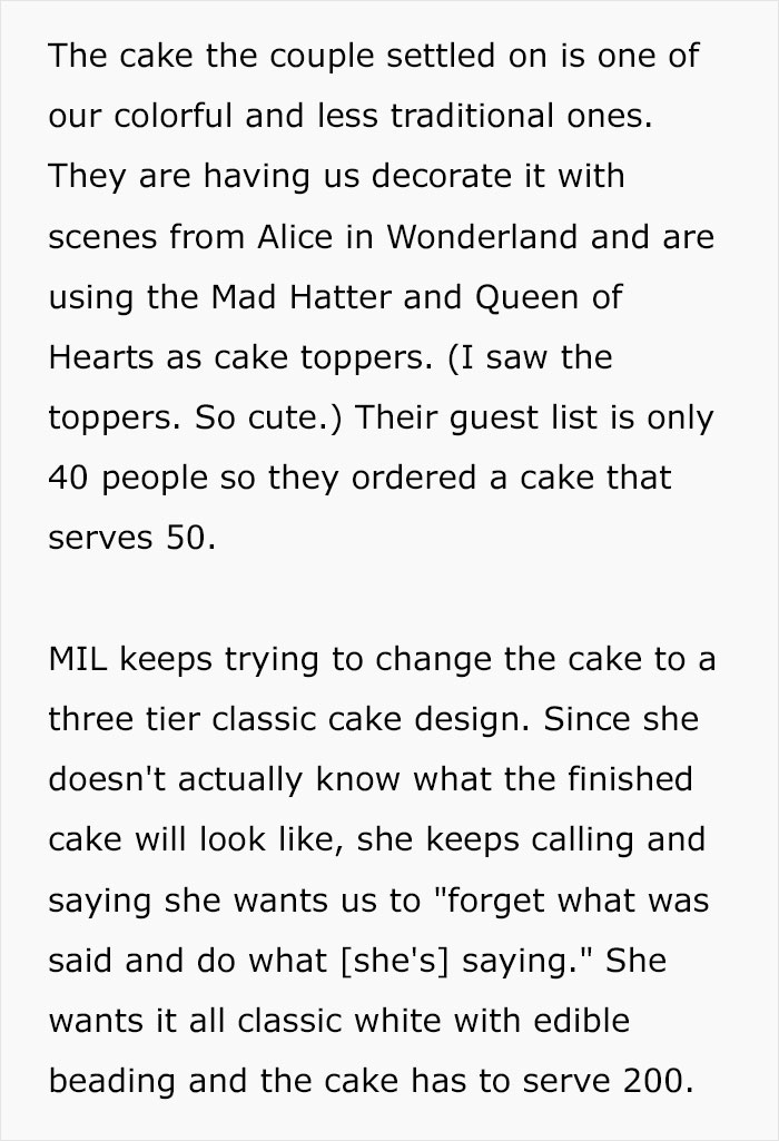 The Cake Order Becomes A Wake-Up Call For The Bride, Cancels The Wedding