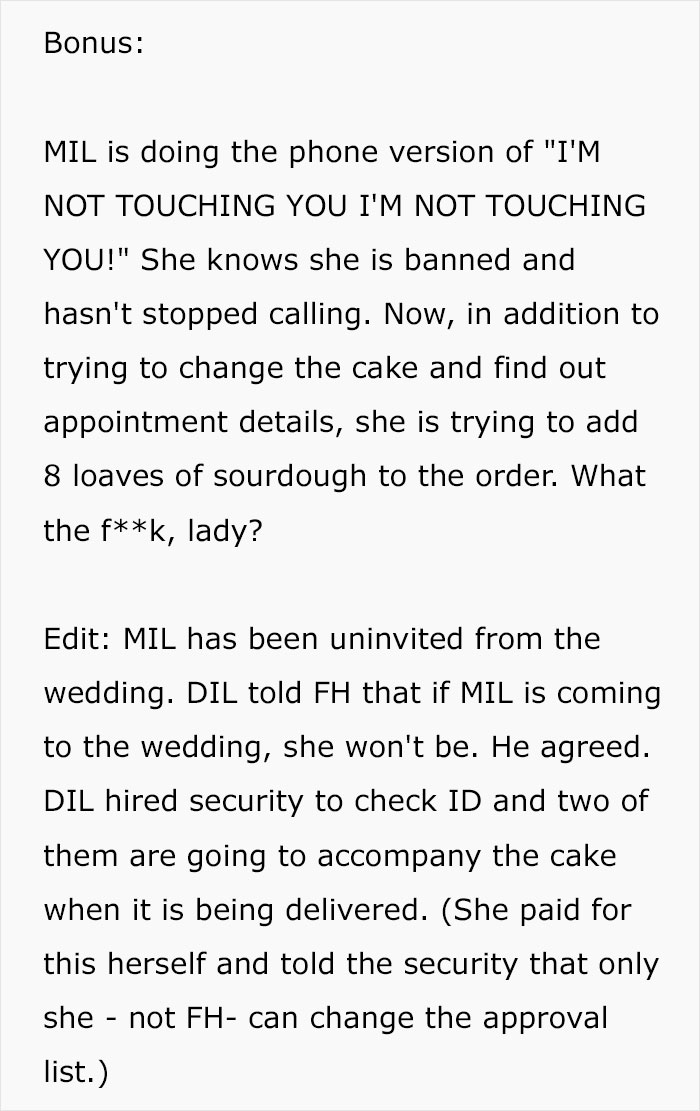The Cake Order Becomes A Wake-Up Call For The Bride, Cancels The Wedding