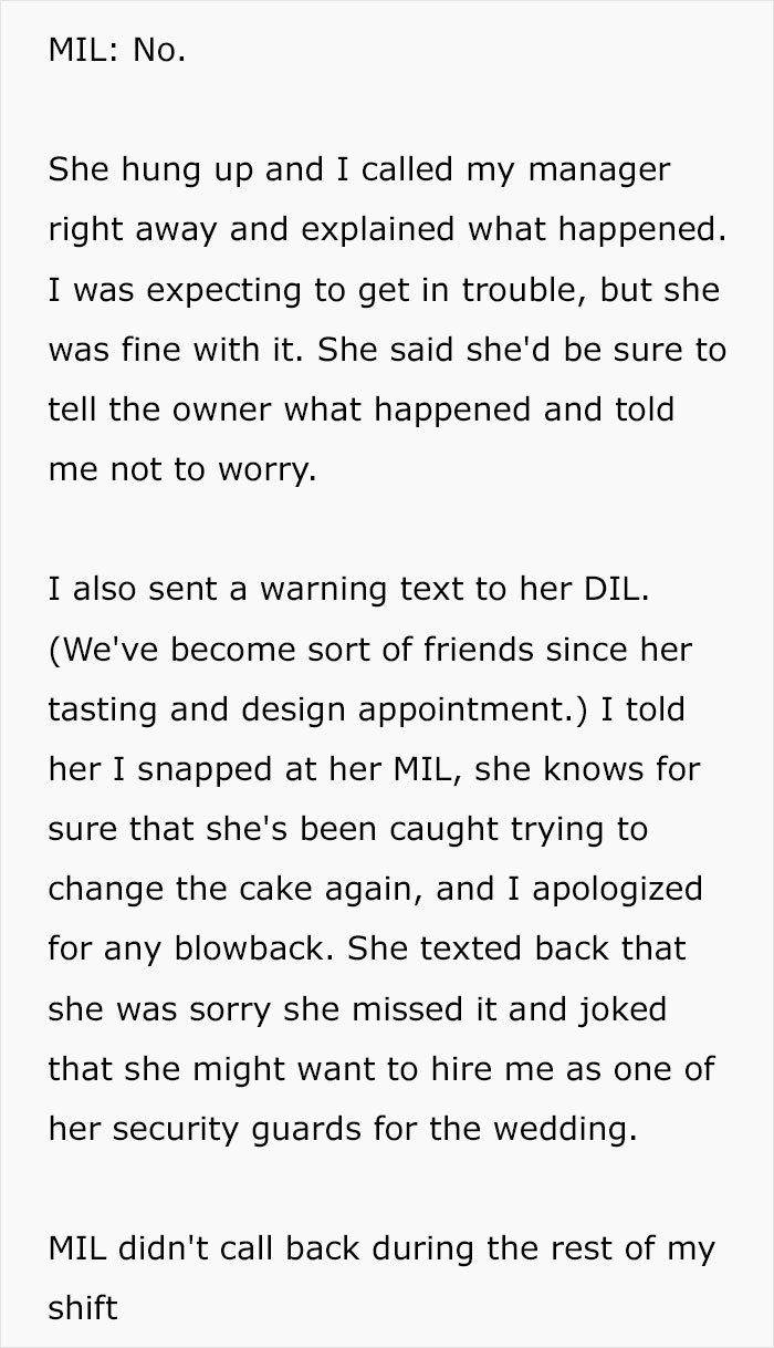 The Cake Order Becomes A Wake-Up Call For The Bride, Cancels The Wedding