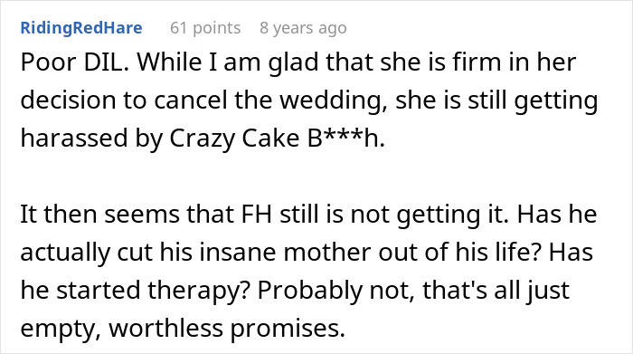 The Cake Order Becomes A Wake-Up Call For The Bride, Cancels The Wedding