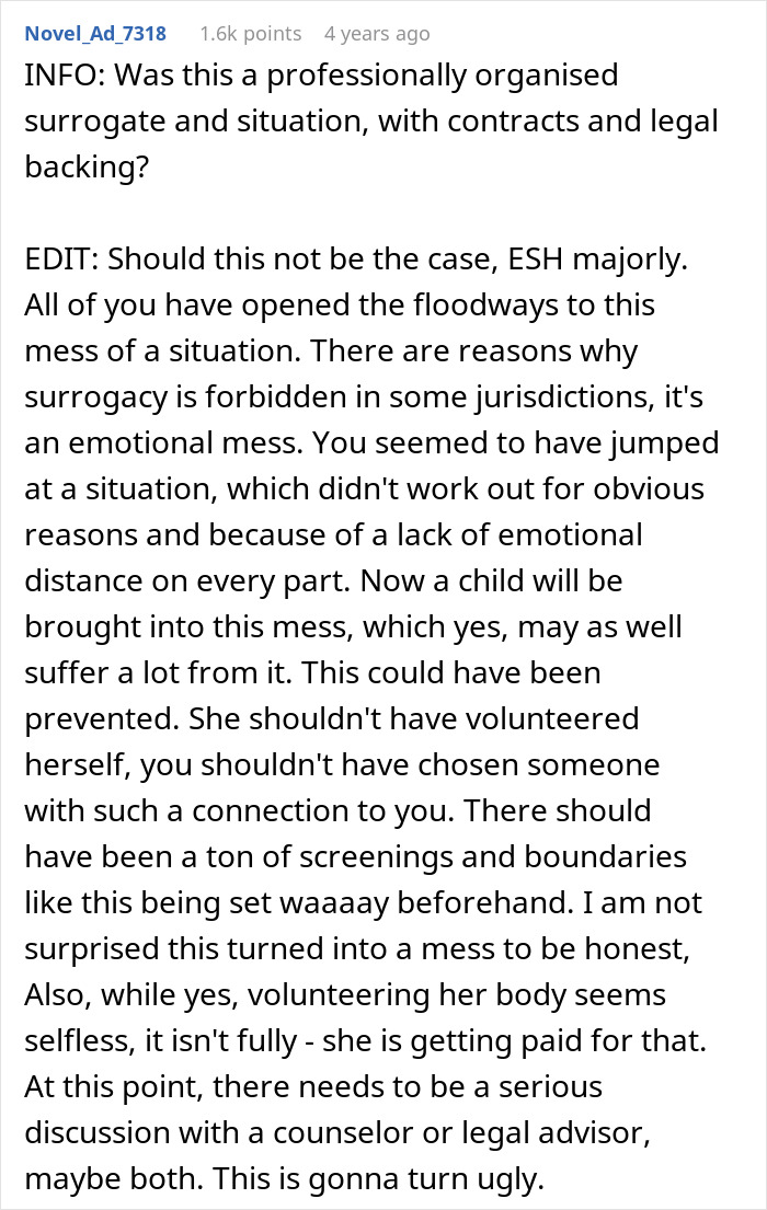 Couple Has Issues With Surrogate Mother, Internet Blames Them For How Stupidly They Went About It