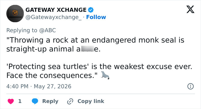 Lawyer For Tourist Who Hurled Rock At Beloved Seal Provides Unusual Justification For His Client’s Actions Lawyer For Tourist Who Hurled Rock At Beloved Seal Provides Unusual Justification For His Client’s Actions