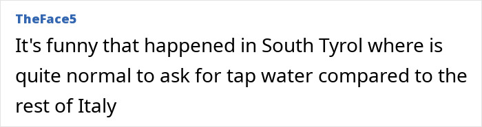 Woman Loses 7-Year Legal Fight To Get A Glass Of Tap Water At Italian Hotel Woman Loses 7-Year Legal Fight To Get A Glass Of Tap Water At Italian Hotel