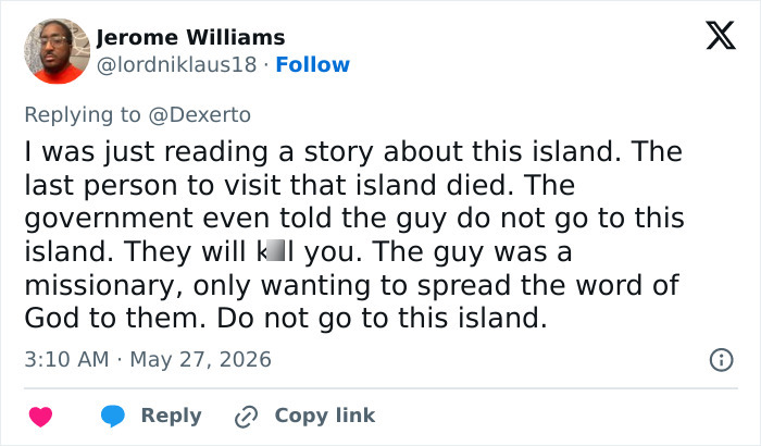 New Video Shows YouTuber’s Illegal And Dangerous Stunt On Island Home To The “World’s Most Isolated Tribe” New Video Shows YouTuber’s Illegal And Dangerous Stunt On Island Home To The “World’s Most Isolated Tribe”