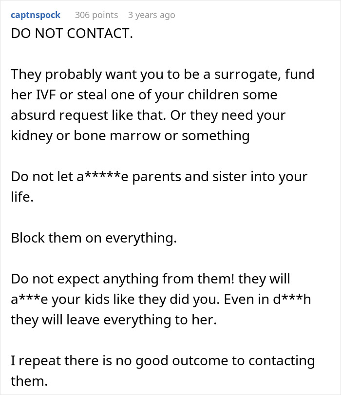Family Suddenly Wants Woman Back In Their Lives, She Finds Out Their Horrible Plans