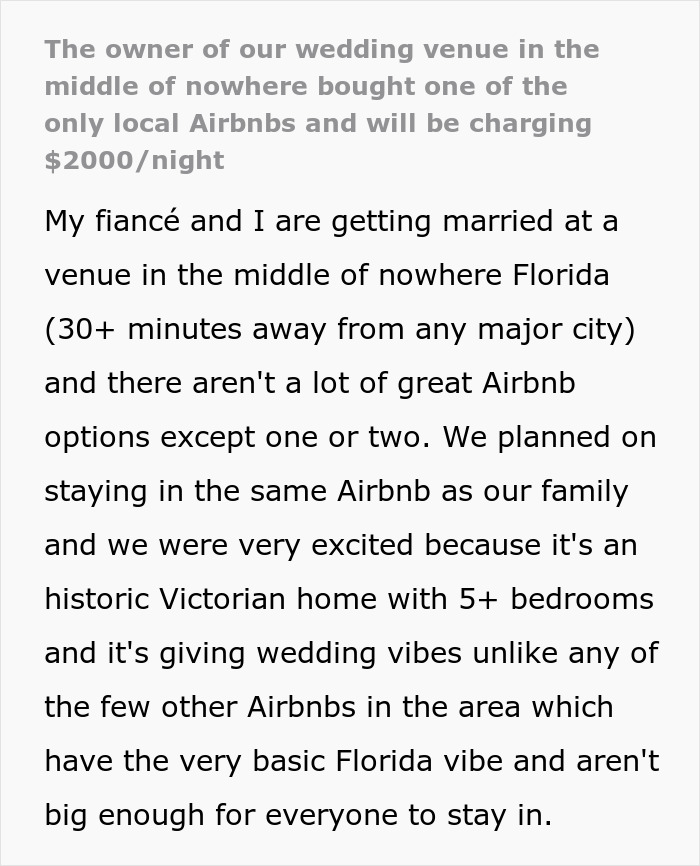 Bride Slams Airbnb Owner For A “Morally Bankrupt” Move That Ruined Her Wedding Plans Bride Slams Airbnb Owner For A “Morally Bankrupt” Move That Ruined Her Wedding Plans