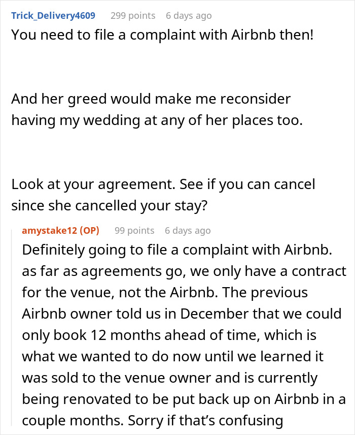 Bride Slams Airbnb Owner For A “Morally Bankrupt” Move That Ruined Her Wedding Plans Bride Slams Airbnb Owner For A “Morally Bankrupt” Move That Ruined Her Wedding Plans