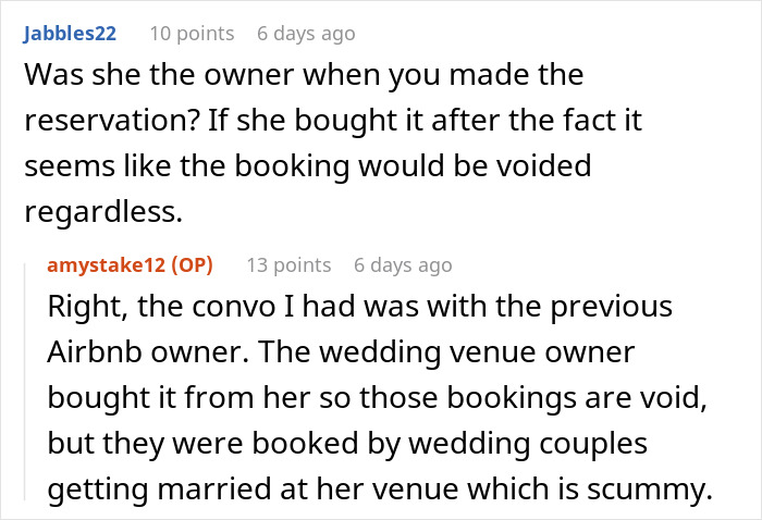 Bride Slams Airbnb Owner For A “Morally Bankrupt” Move That Ruined Her Wedding Plans Bride Slams Airbnb Owner For A “Morally Bankrupt” Move That Ruined Her Wedding Plans