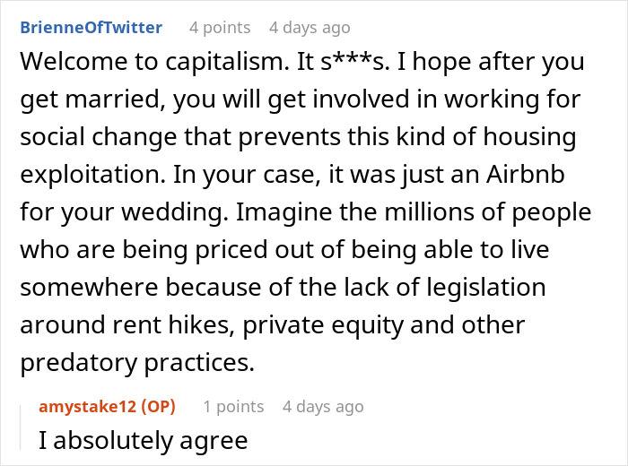 Bride Slams Airbnb Owner For A “Morally Bankrupt” Move That Ruined Her Wedding Plans Bride Slams Airbnb Owner For A “Morally Bankrupt” Move That Ruined Her Wedding Plans