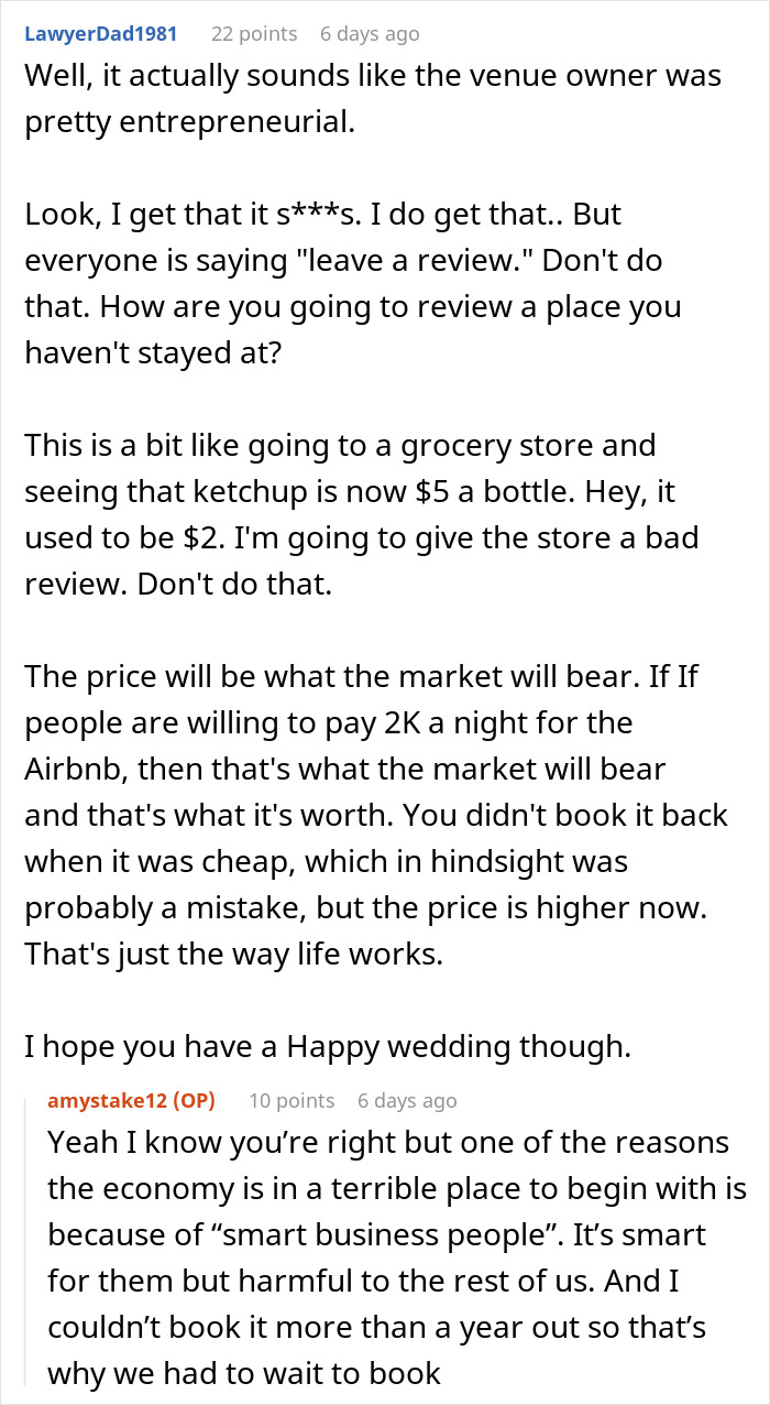 Bride Slams Airbnb Owner For A “Morally Bankrupt” Move That Ruined Her Wedding Plans Bride Slams Airbnb Owner For A “Morally Bankrupt” Move That Ruined Her Wedding Plans