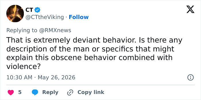 “Extremely Deviant Behavior”: Man Attacks Woman Who Confronted Him Over Lewd Act In Public Park “Extremely Deviant Behavior”: Man Attacks Woman Who Confronted Him Over Lewd Act In Public Park
