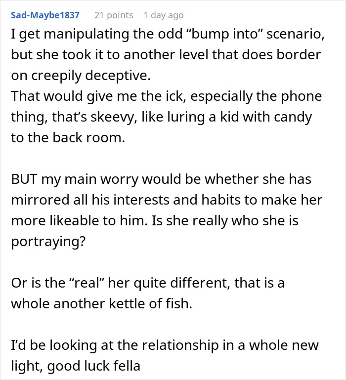 Guy Overhears Fianc&eacute;e Explaining How She “Got” Him, Instantly Feels Sick