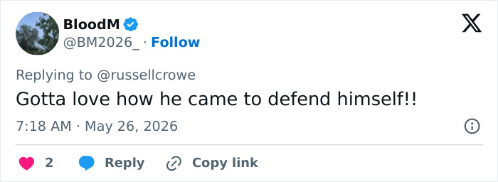Russell Crowe Breaks Silence With Scathing Retort After Stern Demeanor With Fans Was Captured In Viral Video Russell Crowe Breaks Silence With Scathing Retort After Stern Demeanor With Fans Was Captured In Viral Video