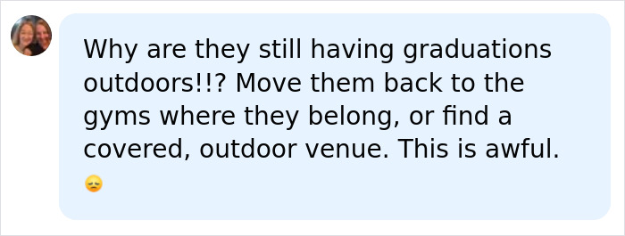 Parents Call Out High School Over Graduation In Pouring Rain, But Netizens Have Little Sympathy