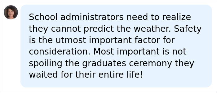 Parents Call Out High School Over Graduation In Pouring Rain, But Netizens Have Little Sympathy