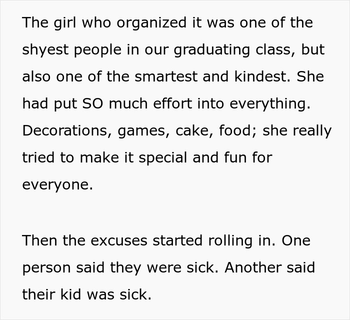 Woman Spends 13 Hours On The Road For Class Reunion, Can’t Believe People’s Audacity When She Gets There