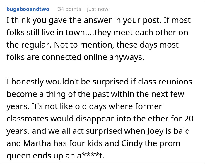 Woman Spends 13 Hours On The Road For Class Reunion, Can’t Believe People’s Audacity When She Gets There