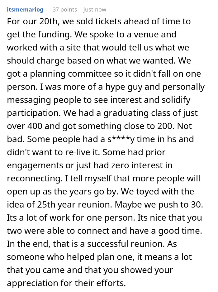 Woman Spends 13 Hours On The Road For Class Reunion, Can’t Believe People’s Audacity When She Gets There