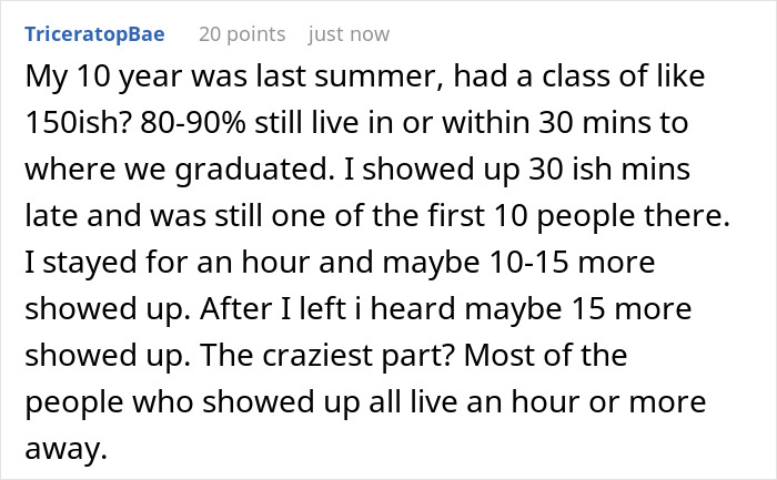 Woman Spends 13 Hours On The Road For Class Reunion, Can’t Believe People’s Audacity When She Gets There