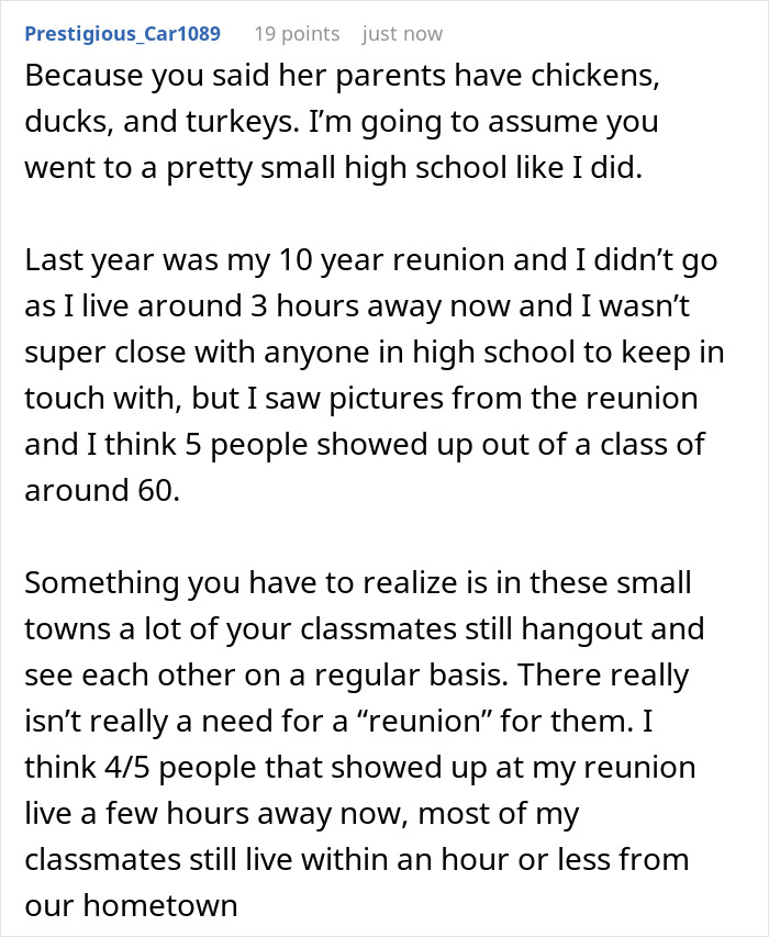 Woman Spends 13 Hours On The Road For Class Reunion, Can’t Believe People’s Audacity When She Gets There