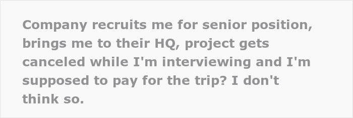 Person Flies Across The Country For An Interview, Finds Out The Job No Longer Exists