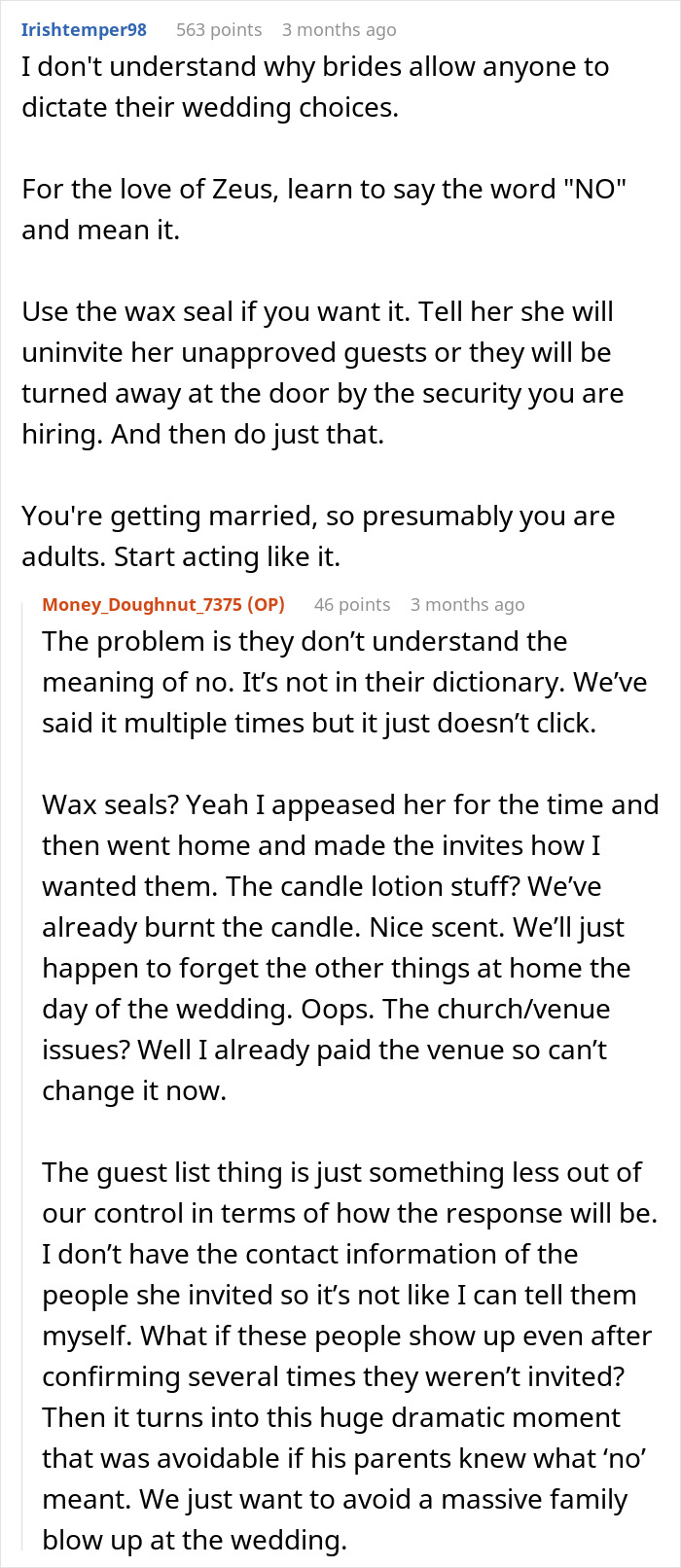 MIL Tries To Take Over Wedding Planning, Bride Can’t Take It Anymore
