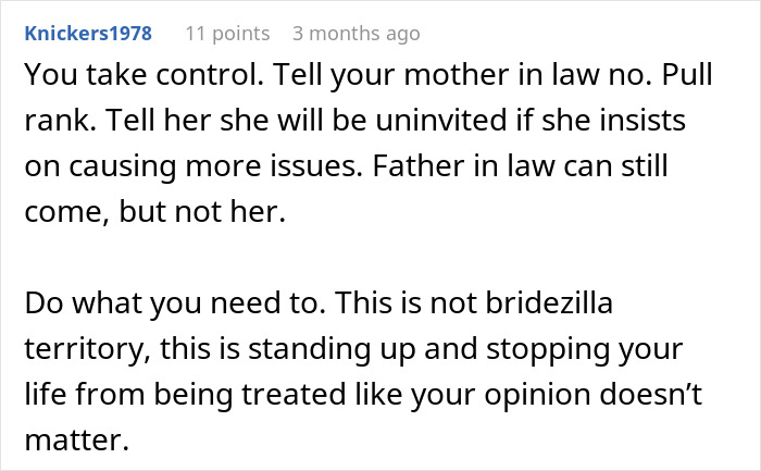 MIL Tries To Take Over Wedding Planning, Bride Can’t Take It Anymore