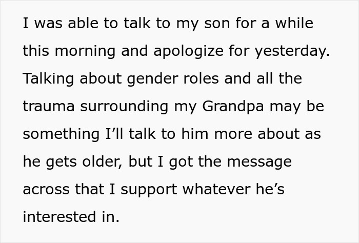 Misogynist Dad Gets Slammed By Fam For Criticizing Feminine Son And Enforcing Rigid Stereotypes