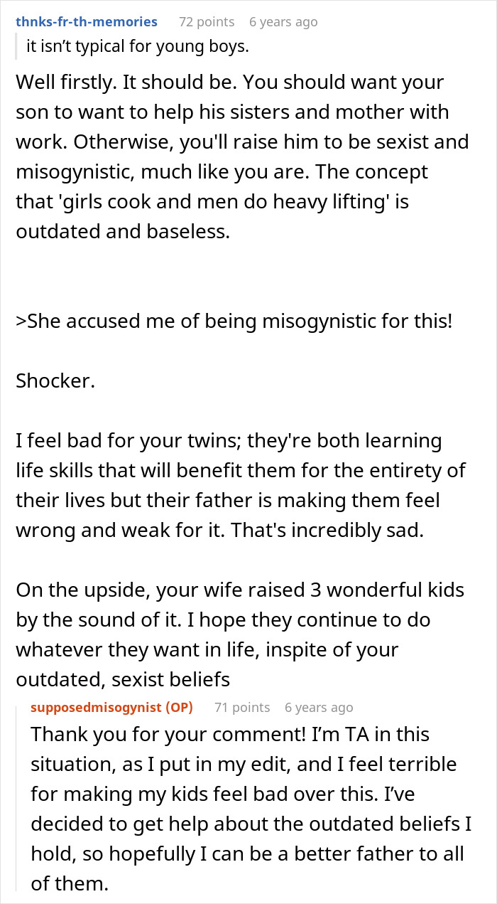 Misogynist Dad Gets Slammed By Fam For Criticizing Feminine Son And Enforcing Rigid Stereotypes