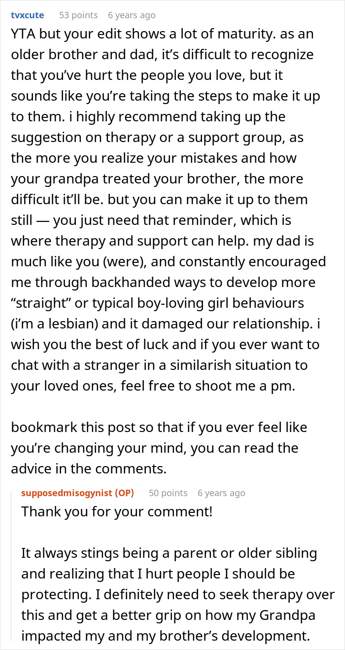 Misogynist Dad Gets Slammed By Fam For Criticizing Feminine Son And Enforcing Rigid Stereotypes