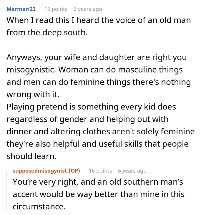 Misogynist Dad Gets Slammed By Fam For Criticizing Feminine Son And Enforcing Rigid Stereotypes