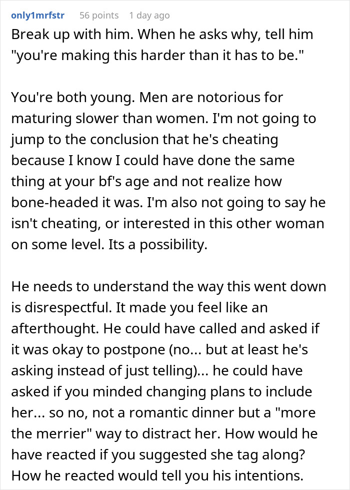 Woman Dumps BF Because Of His Infuriating Reason To Cancel Her Birthday Dinner Woman Dumps BF Because Of His Infuriating Reason To Cancel Her Birthday Dinner