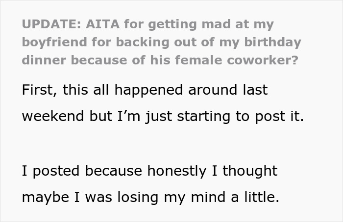 Woman Dumps BF Because Of His Infuriating Reason To Cancel Her Birthday Dinner Woman Dumps BF Because Of His Infuriating Reason To Cancel Her Birthday Dinner