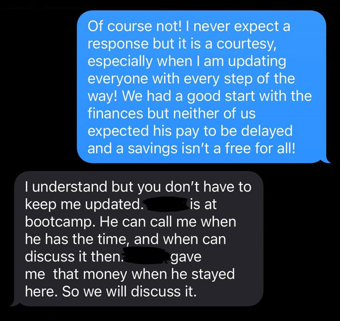Financially Irresponsible MIL Refuses DIL’s Request To Pay Back $1.5K Loan, Says She’s On Vacation